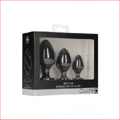 Ouch Swirled Butt Plug Set