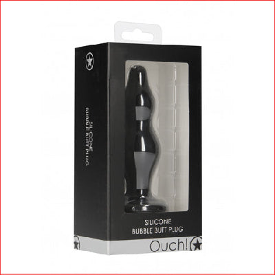 Ouch Bubble Butt Plug Black