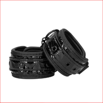 Lux - Ankle Cuffs Pattern Black