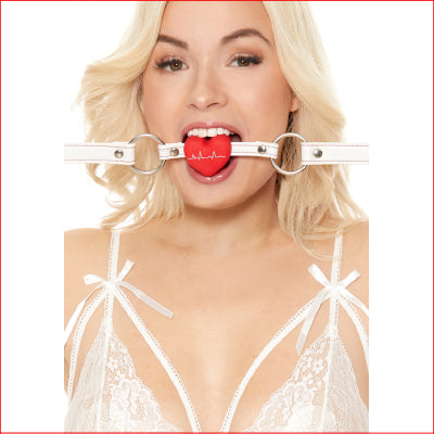 Ouch Silicone Heart Gag Nurse Theme