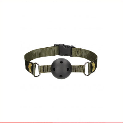 Ouch Breathable Ball Gag Army Theme
