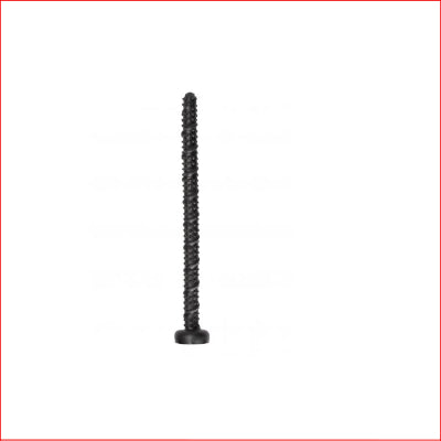 Textured Snake Dildo Black