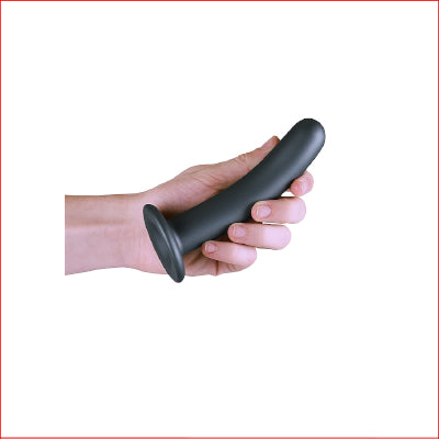 Smooth G-Spot Dildo 6" Gun Metal