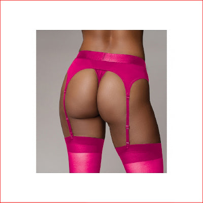 Ouch Strap-On Thong with Garters M/LPink