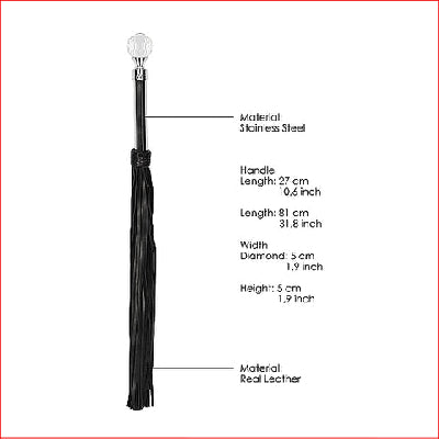 Pain Sparkle Metal Handle Flogger