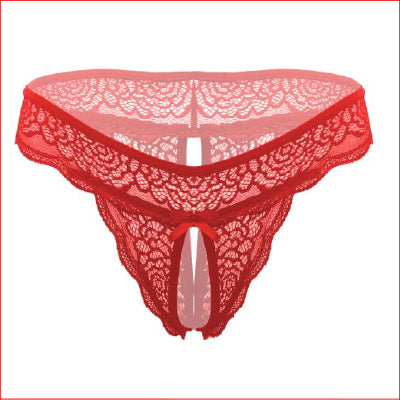 Flower Power Crotchless Red L/XL