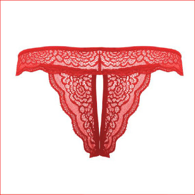 Flower Power Crotchless Red L/XL