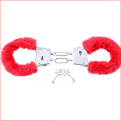 FFS Beginners Furry Cuffs Red