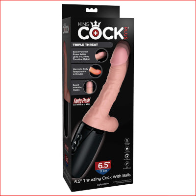 King Cock Plus 6.5'' Thrusting Cock & Balls
