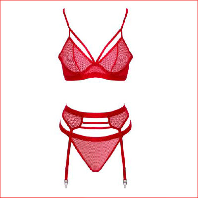 MUSE 3pce Mesh Set Red X-Large