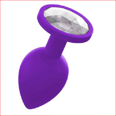 Silicone Large Butt Plug  Purple