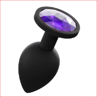 Silicone Medium Butt Plug Black
