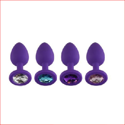 Silicone Large Butt Plug  Purple