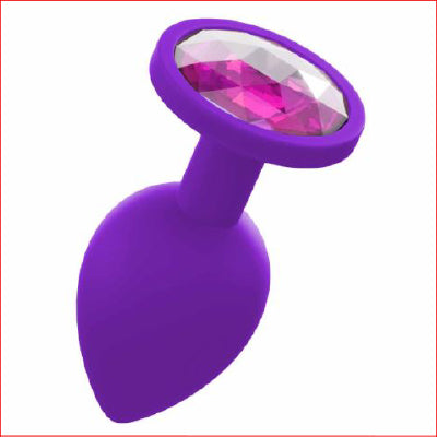 Silicone Small  Butt Plug Purple