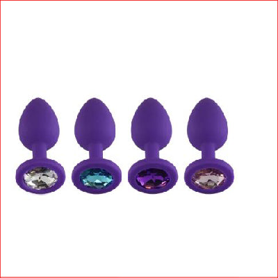 Silicone Small  Butt Plug Purple