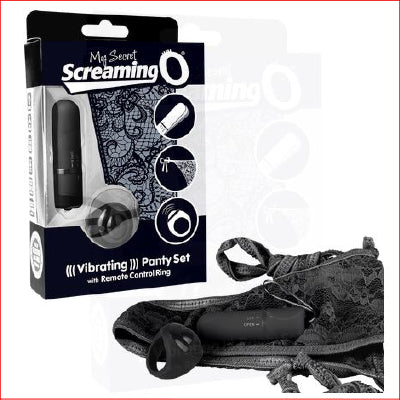 Screaming O Vibrating Panty Black