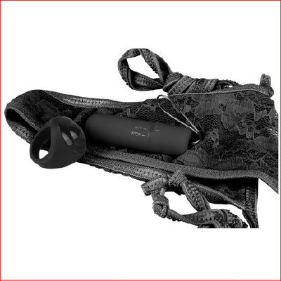 Screaming O Vibrating Panty Black
