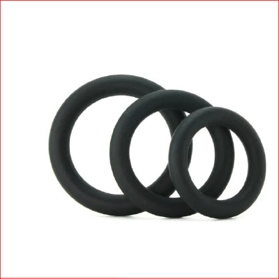 Ram Silicone Rings 3pk Black