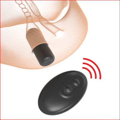 PDX Plus Double Pounder Vibrating Squeeze Stroker - Flesh