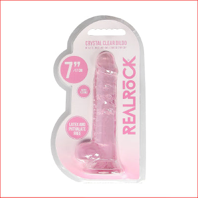 RealRock 7" Crystal Clear Pink