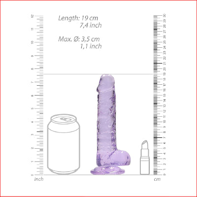 RealRock 7" Crystal Clear Purple