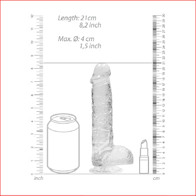 RealRock 8" Crystal Clear Transparent