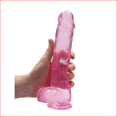 RealRock 9" Crystal Clear Pink