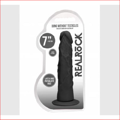 RealRock 7" Dong without Testicles Black