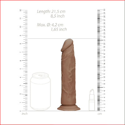 RealRock 8" Dong without Testicles Tan