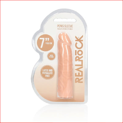 RealRock Penis Sleeve 7" Flesh