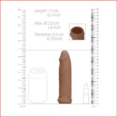 RealRock Penis Sleeve 6" Tan
