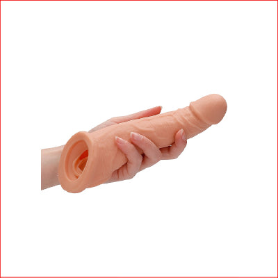 RealRock Penis Sleeve 8" Flesh