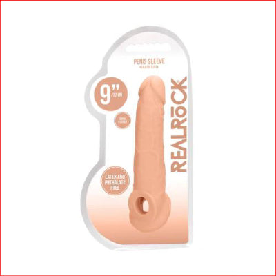 RealRock Penis Sleeve 9" Flesh