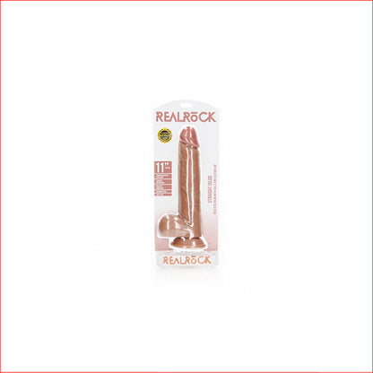 Realrock 11" Straight with Suction Tan
