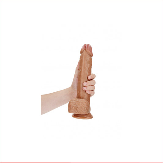 Realrock 11" Straight with Suction Tan