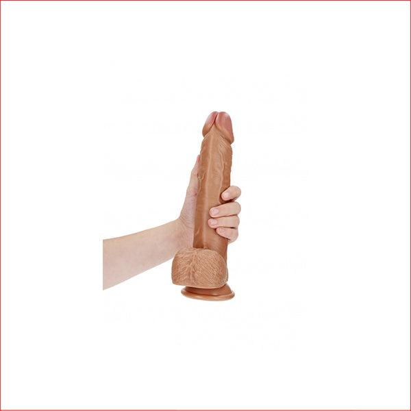Realrock 11" Straight with Suction Tan