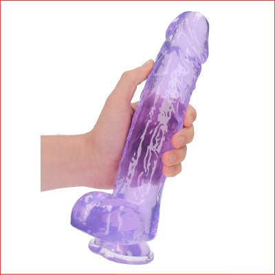 RealRock 10" Crystal Clear Purple
