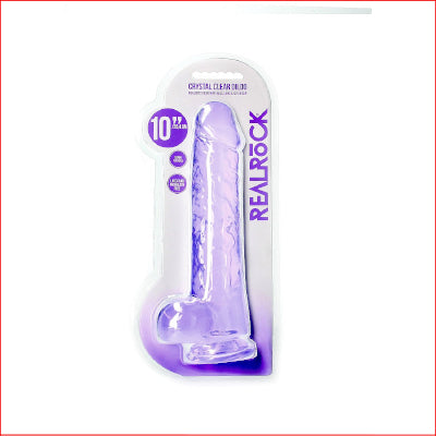 RealRock 10" Crystal Clear Purple