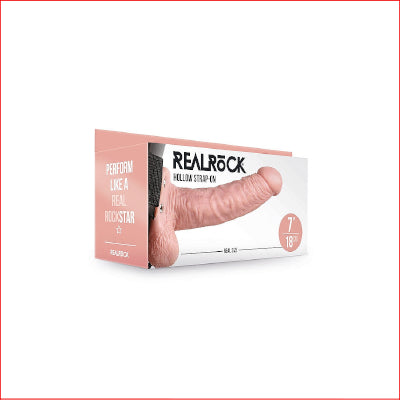 Realrock Strap-On Hollow  7" Flesh