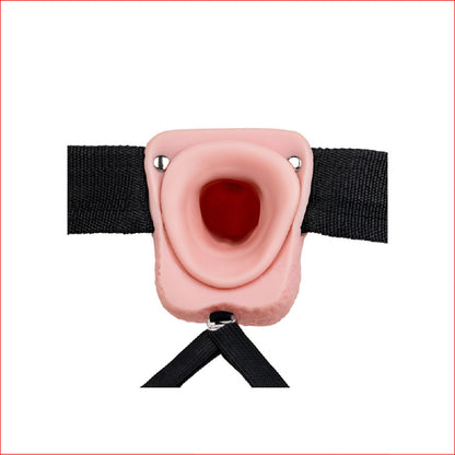 RealRock 7" Vibrating Hollow Strap-On