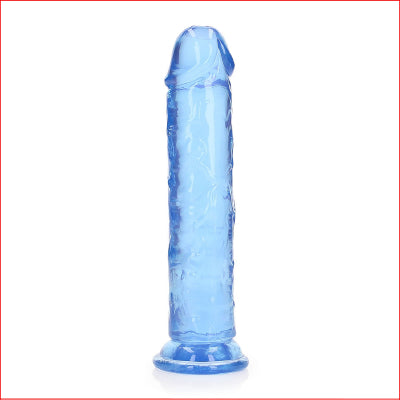 Crystal Clear 8" Straight Blue