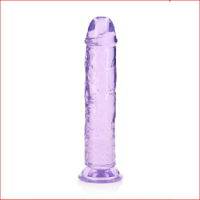 Crystal Clear 10" Straight Purple