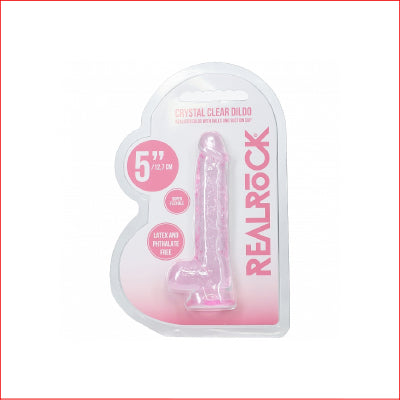 Realrock 5" Crystal Clear Pink