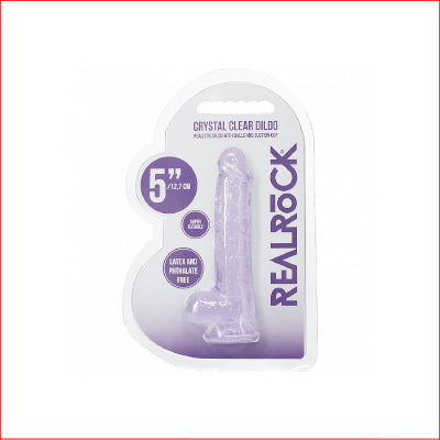 Realrock 5" Crystal Clear Purple