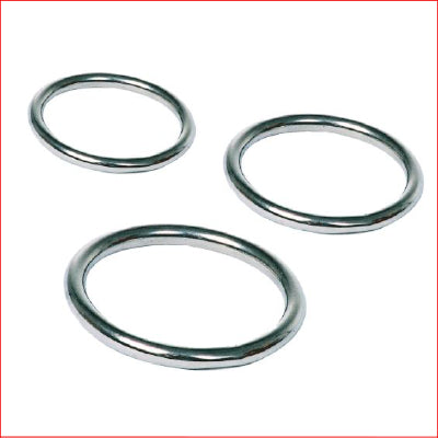 Stainless Steel Cock Ring 3Pk Large
