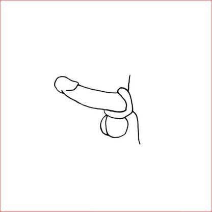 Silicone Tear Drop Cock Ring Black
