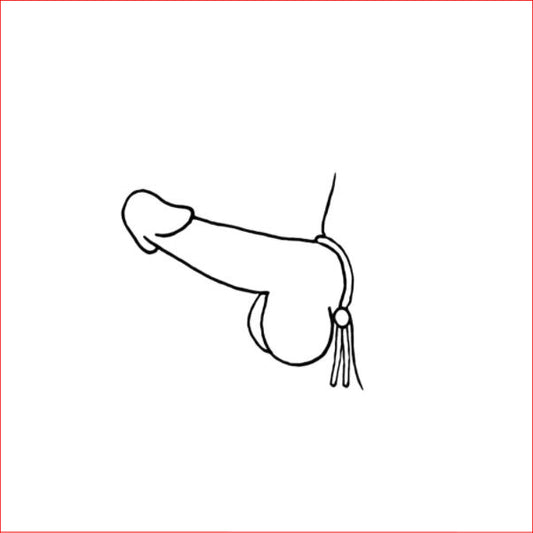 Silicone Cock Tie Black