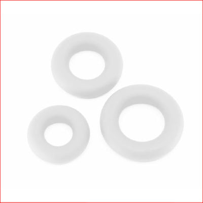 Silicone Fat Boy Cock Ring 3 Pk Clear