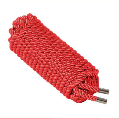 10 Mtr Bondage Satin Rope Red