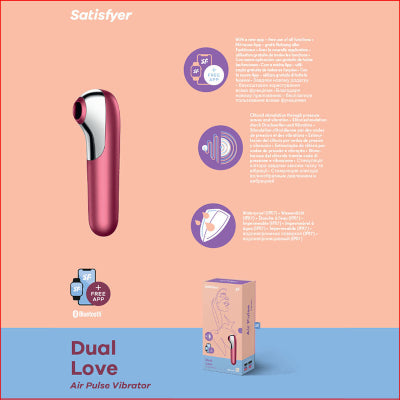 Satisfyer Dual Love App Compatible Air PulsePink